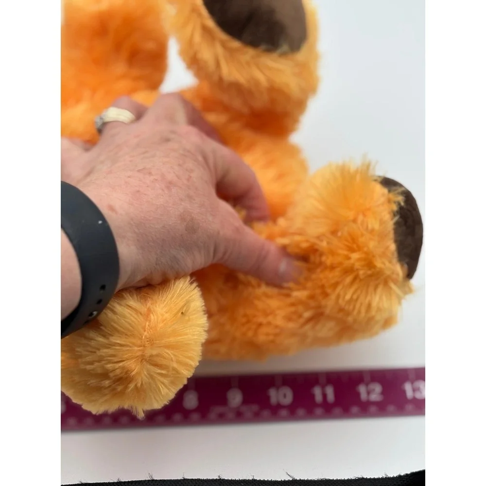 Sugar Loaf Orange Teddy Bear Plush Toy Stuffed Animal Soft Fluffy Vintage Cute!‎